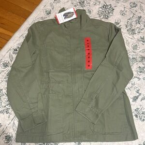Vintage America Olive Green Bomber Jacket